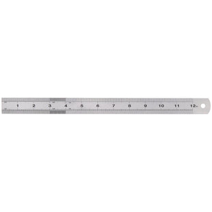 Draper Stainless Steel Rule, 300mm, 12" 22671 Draper - Town Tools
