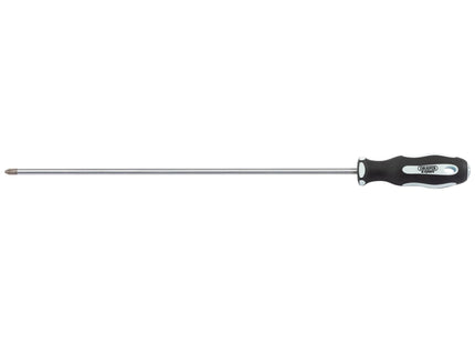 Draper Cross Slot Extra Long Reach Soft Grip Screwdriver, No.2 x 450mm 63594 Draper - Town Tools