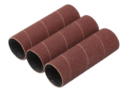 Draper Aluminium Oxide Sanding Sleeves, 38 x 115mm, 80 Grit (Pack of 3) Draper - Town Tools