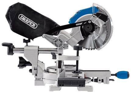 Draper D20 20V Brushless Sliding Compound Mitre Saw, 185mm (Sold Bare) 55588 Draper - Town Tools