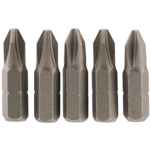 Draper Cross Slot Insert Bit, 1/4" Hex, 25mm Long, No.2 (Pack of 5) 64018 Draper - Town Tools