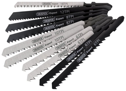 Draper Assorted HCS Jigsaw Blade Set (10 Piece) 81735 Draper - Town Tools