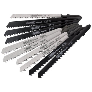 Draper Assorted HCS Jigsaw Blade Set (10 Piece) 81735 Draper - Town Tools
