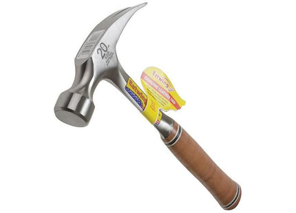 Estwing E20S Straight Claw Hammer - Leather Grip 560g (20oz) Estwing - RockBottom Northamptin