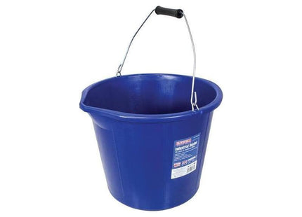 Faithfull Builder's Industrial Bucket 14 litre (3 gallon) - Blue Faithfull - RockBottom Northampton