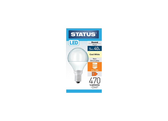 Status LED Round 40w Cool White SES