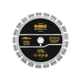 Dewalt Power Tools ELITE SERIES™ Asphalt Diamond Segmented Wheel 350 x 25.4mm DeWALT Power Tools - RockBottom Northampton