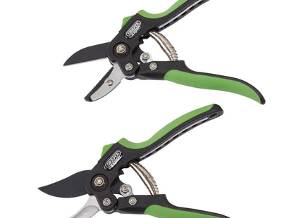 Draper Anvil and Bypass Secateurs Set, 200mm (2 Piece) 08986 Draper - Town Tools