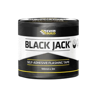 Everbuild Sika Black Jack® Flashing Tape, DIY 100mm x 3m Everbuild Sika - RockBottom Northamptin