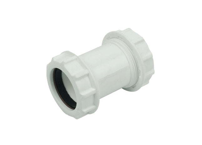 Floplast white compression waste coupling 40mm WC08