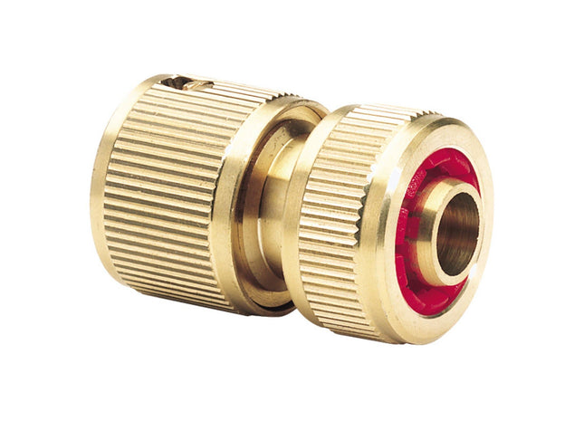 Draper Brass Hose Connector with Water Stop, 1/2" 36202 Draper - Town Tools