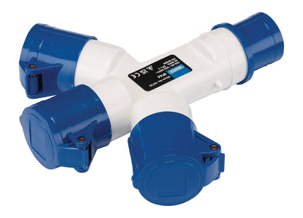 Draper 230V 3-Way Splitter, 16A 03720 Draper - Town Tools