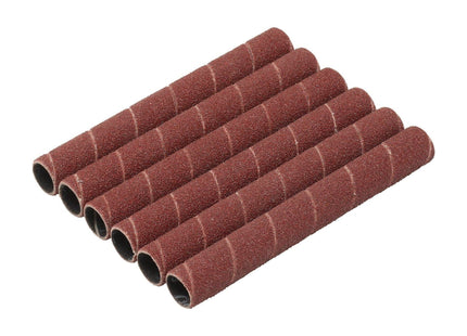 Draper Aluminium Oxide Sanding Sleeves, 12.7 x 115mm, 80 Grit (Pack of 6) Draper - Town Tools