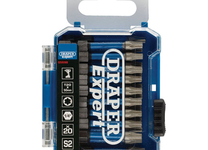Draper Expert TX-STAR Impact Screwdriver Bits, T20 x 50mm, 1/4" Hex (Pack of 20) Draper - Town Tools