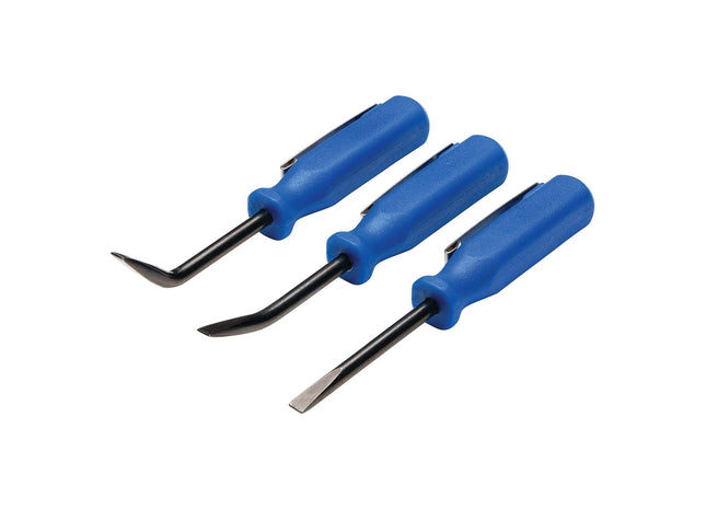 Draper Mini Pry Bar Set, 125mm, Blue (3 Piece) Draper - Town Tools