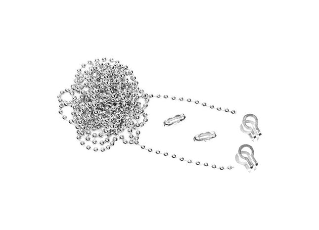 Faithfull Brass Ball Chain Kit Nickel Plated 1m Faithfull - RockBottom Northampton