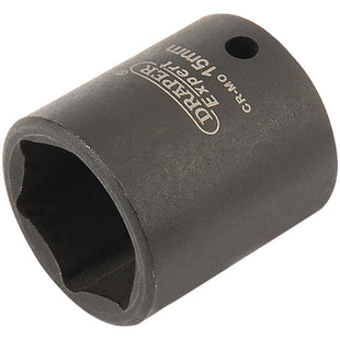 Draper Expert HI-TORQ 6 Point Impact Socket, 1/4" Sq. Dr., 15mm Draper - Town Tools