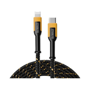 Dewalt Telecoms USB C to Lightning® Reinforced Charging Cable 1.2m (4ft) DEWALT Telecoms - RockBottom Northampton