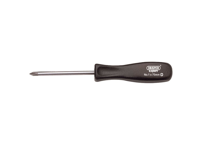 Draper Cross Slot Mechanic's Screwdriver, No.1 x 75mm 19532 Draper - Town Tools