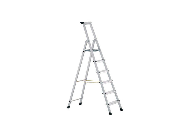 Zarges Anodised Trade Platform Steps, Platform Height 1.54m 7 Rungs Zarges - RockBottom Northampton
