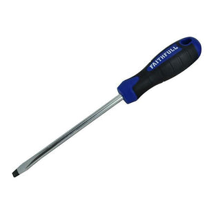 Faithfull Soft Grip Screwdriver Flared Slotted Tip 6.5 x 125mm Faithfull - RockBottom Northampton