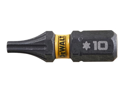 DeWALT Power Tools EXTREME FlexTORQ Bits T10 x 25mm (Pack 5) DeWALT Power Tools - RockBottom Northampton