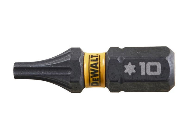 DeWALT Power Tools EXTREME FlexTORQ Bits T10 x 25mm (Pack 5) DeWALT Power Tools - RockBottom Northampton