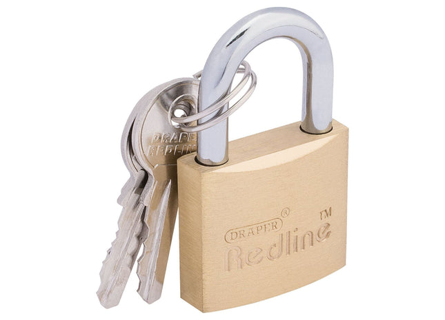Draper Brass Cylinder Padlock, 30mm 68021 Draper - Town Tools