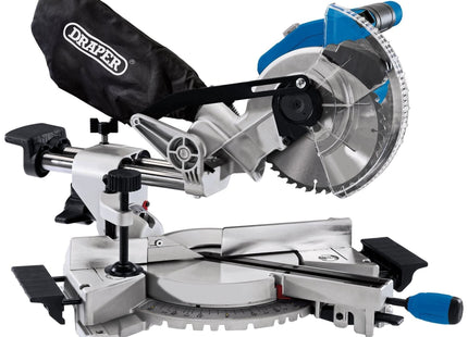 Draper D20 20V Brushless Sliding Compound Mitre Saw, 185mm (Sold Bare) 55588 Draper - Town Tools