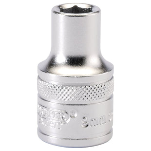 Draper 6 Point Metric Socket, 1/2" Sq. Dr., 9mm 16597 Draper - Town Tools