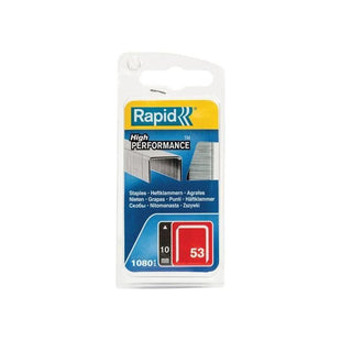 Rapid 53/10B 10mm Galvanised Staples (Pack 1080) Rapid - RockBottom Nothampton