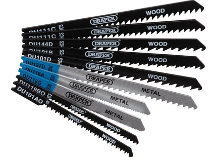 Draper Assorted BIM and HCS Jigsaw Blade Set for Wood and Metal (10 Piece) 43470 Draper - Town Tools
