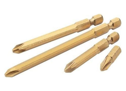 Draper T40 1/4" Hex Draper TX-STAR Titanium Nitride Coated Insert Bit 100mm Long Draper - Town Tools