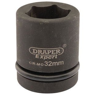 Draper Expert HI-TORQ 6 Point Impact Socket, 1" Sq. Dr., 32mm 05112 Draper - Town Tools