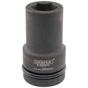 Draper Expert HI-TORQ 6 Point Deep Impact Socket, 1" Sq. Dr., 26mm Draper - Town Tools