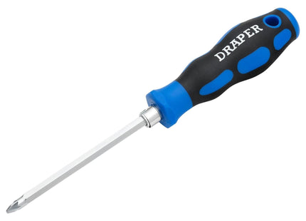 Draper 2-in-1 Reversible Blade Soft Grip Screwdriver, SL6/PZ2 x 175mm Draper - Town Tools