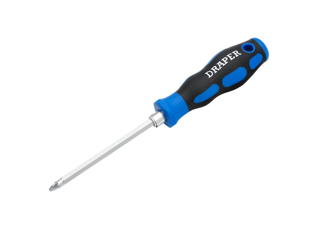 Draper 2-in-1 Reversible Blade Soft Grip Screwdriver, SL6/PZ2 x 175mm Draper - Town Tools