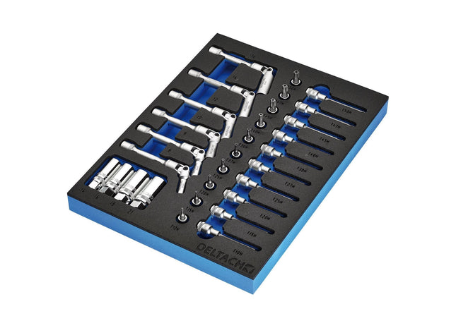 Draper Bunker Spark and Glow Plug Set in EVA Foam Inlay, 3/8" (20 Piece) Draper - Town Tools