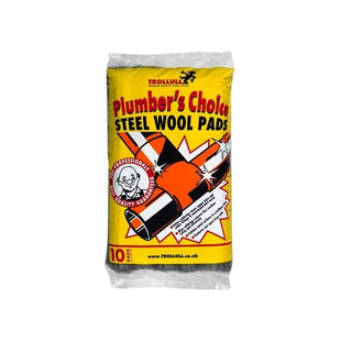Trollull Plumber's Choice Steel Wool Pads 200g Trollull - RockBottom Northampton