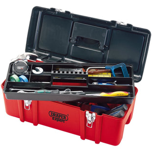 Draper Plastic Tool Box with Tote Tray, 580mm 27732 Draper - Town Tools