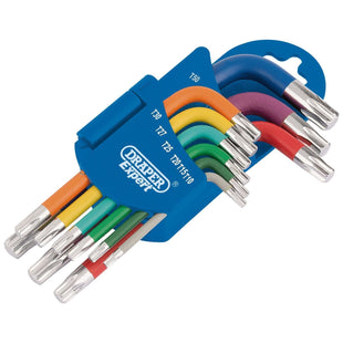 Draper TX-STAR Metric Coloured Short Arm Key Set (9 Piece) 66135 Draper - Town Tools