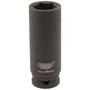 Draper Expert HI-TORQ 6 Point Deep Impact Socket, 3/8" Sq. Dr., 16mm Draper - Town Tools