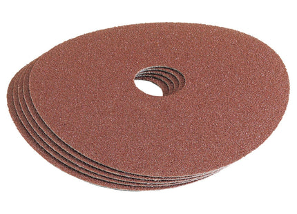 Draper Aluminium Oxide Sanding Disc, 115mm, 36 Grit (Pack of 5) Draper - Town Tools