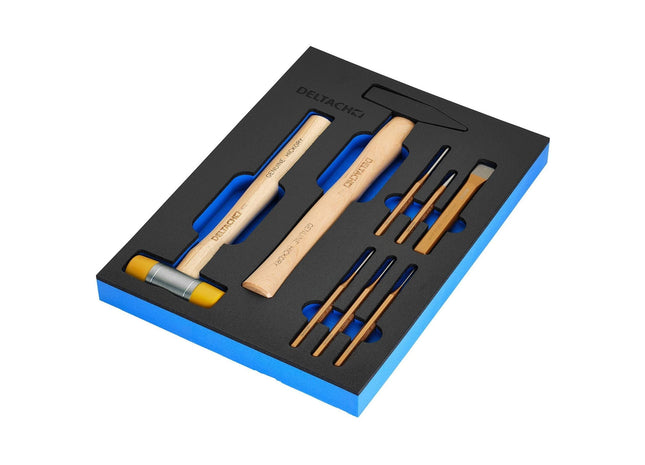Draper Bunker Hammer and Pin Punch Set in EVA Foam Inlay (8 Piece) Draper - Town Tools