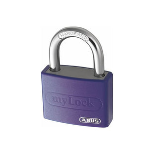 Abus Mechanical T65AL/40mm My Lock Aluminium Padlock Violet Keyed Alike 6401 ABUS Mechanical - RockBottom Northampton