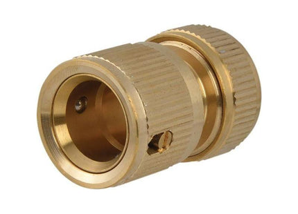 Faithfull Brass Female Water Stop Connector 12.5mm (1/2in) Faithfull - RockBottom Northampton