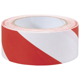 Draper Hazard Tape Roll, 33m x 50mm, Red and White 69010 Draper - Town Tools