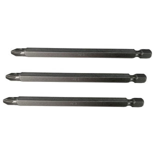 Faithfull Pozidriv S2 Power Screwdriver Bits PZ2 x 100mm (Pack 3) Faithfull - RockBottom Northampton