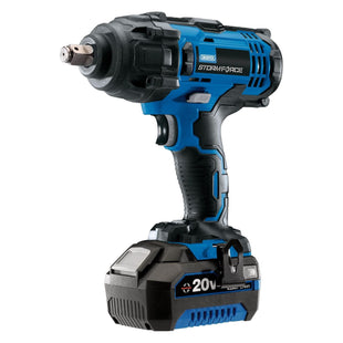 Draper Storm Force 20V Mid-Torque Impact Wrench, 1/2" Sq. Dr., 400Nm, 1 x 4.0Ah Draper - Town Tools