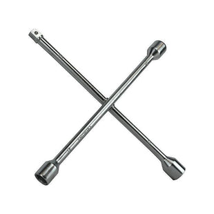 Faithfull 4-Way Wheel Brace Chrome Plated 14in Faithfull - RockBottom Northampton